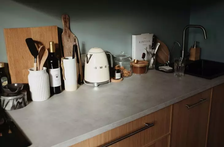 Wooden fronts of kitchen cabinets