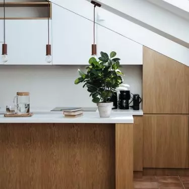 Wooden fronts of kitchen cabinets