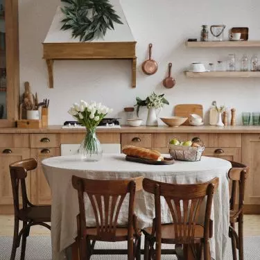 Wooden fronts of kitchen cabinets