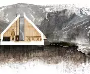 Projekt Islandzkie schronienie, przekrój