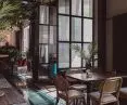 In addition to greenery, rattan is an important element creating space