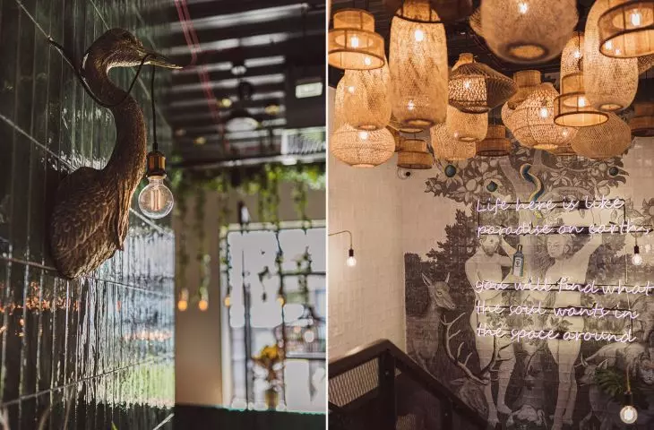Ciekawym akcentem jest mural oparty o obraz Lucasa Cranacha