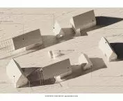The Re-Wood Housing project, a diagram of the outbuildings