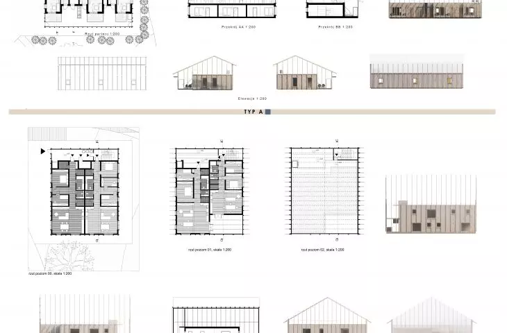 Re-Wood Housing project, building types