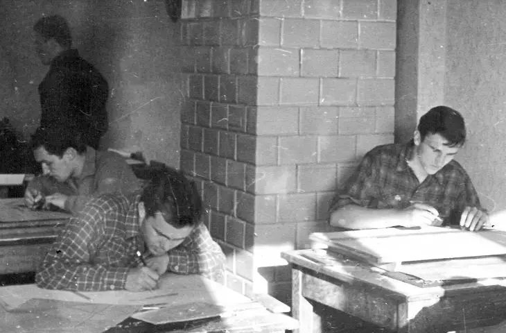 Stanisław Deńko w czasie studiów na Wydziale Architektury Politechniki Krakowskiej