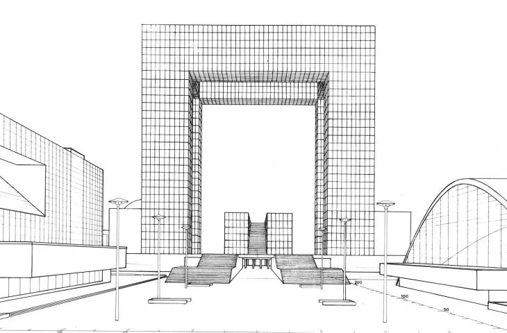  Grande Arche de la Fraternité, La Défense in Paris - Grand Arch of Fraternity, UIA Competition