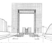  Grande Arche de la Fraternité, La Défense w Paryżu — Wielki Łuk Braterstwa, Konkurs UIA