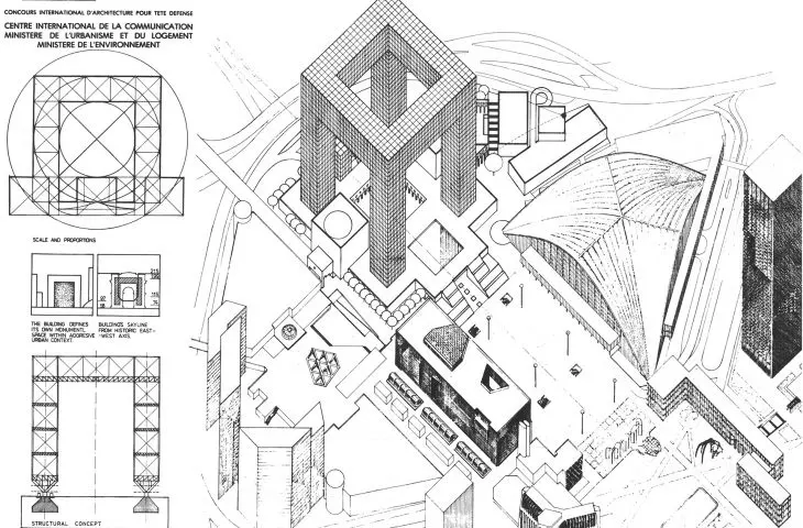 Grande Arche de la Fraternité, La Défense w Paryżu — Wielki Łuk Braterstwa, Konkurs UIA