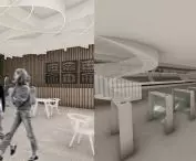 Restauracja i główne wejście wraz z bramkami