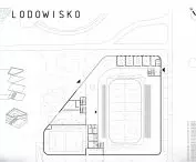 Projekt lodowiska w Opolu, rzut poziomu +1.