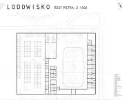 Projekt lodowiska w Opolu, rzut poziomu -2.