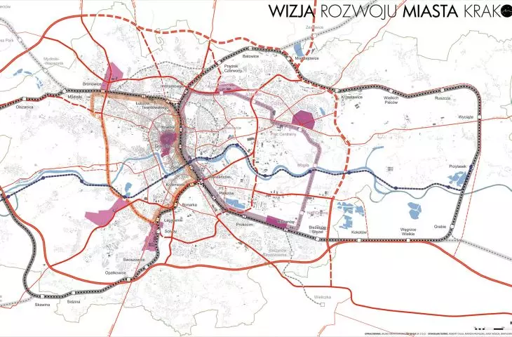Wizja Rozwoju Miasta Krakowa: Miasto Policentryczne Zwarte Koncepcja studium kierunków rozwoju Miasta Krakowa