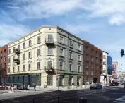 Hotel z częścią handlową przy ulicy Długiej i Szlak w Krakowie