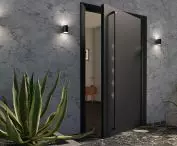 Modułowy uchwyt do drzwi MD90C w wariancie antracytowym z punktowym podświetleniem LED