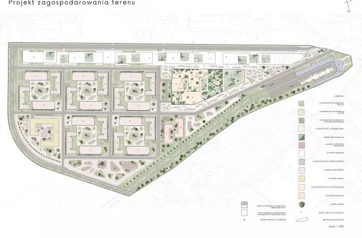 Development plan for the entire site