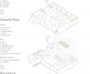 Courtyard House project in Dubai, axonometry