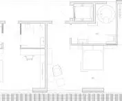Courtyard House project in Dubai, room plan 