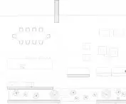 Courtyard House project in Dubai, living room floor plan