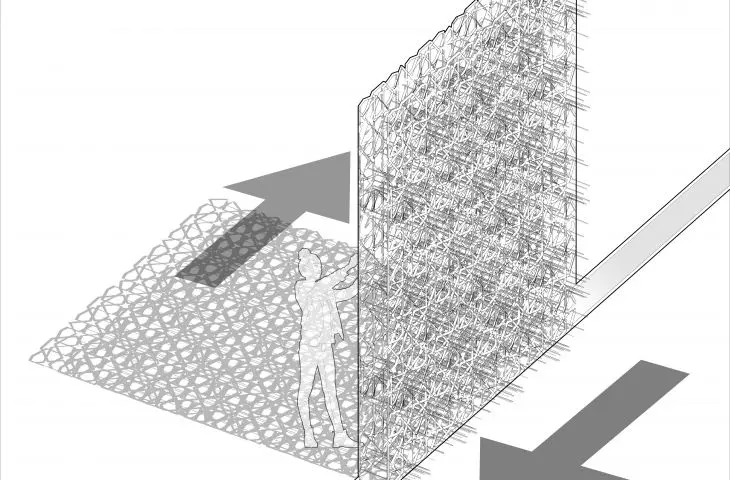 Projekt Courtyard House w Dubaju, ruch elewacji