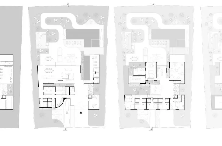 Projekt Courtyard House w Dubaju, rzuty