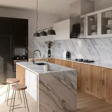Quartz sintered kitchen