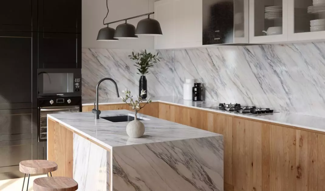 Quartz sintered kitchen