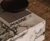 the table was made of Italian marble