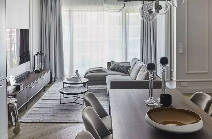 Dining room and living room