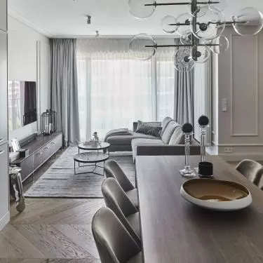Dining room and living room