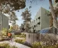 Housing development on a former sugar factory site in Gniezno, visualization, proj. Insomia