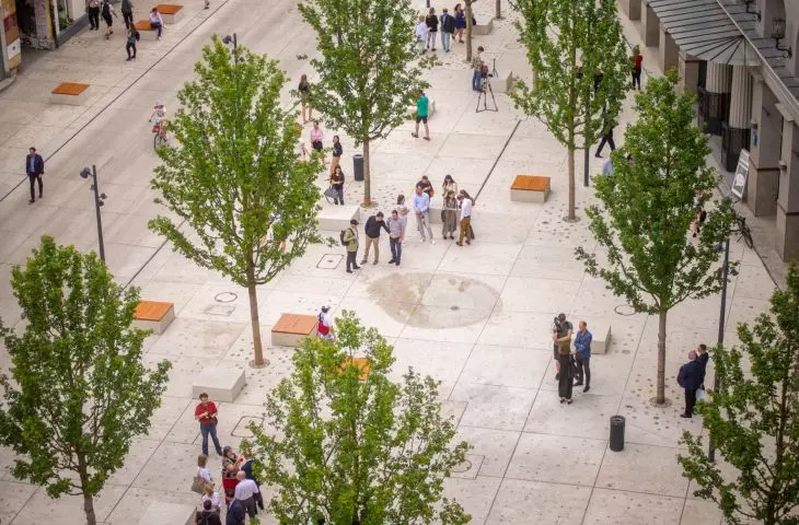 Five Corners Square in Warsaw (designed by WXCA)