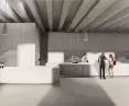 Projekt wnętrz parteru Muzeum Książąt Lubomirskich, punkt informacyjny