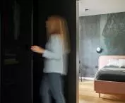The dressing room is connected to the bedroom