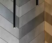 Tiles laid in herringbone pattern