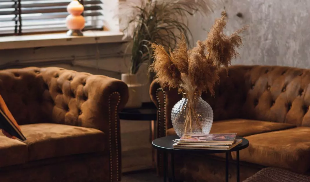 Dried flowers as home decoration