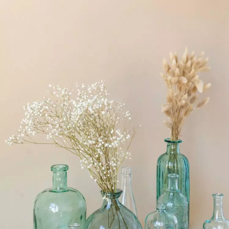 Dried flowers as home decoration