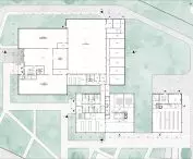 Supplement factory project, first floor plan
