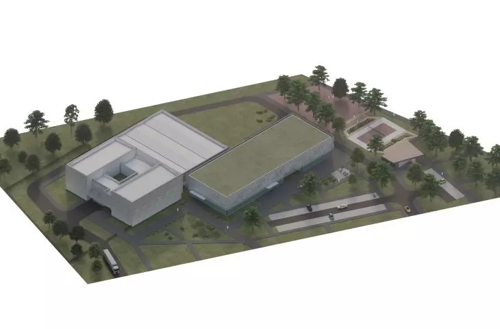 Supplement factory design, axonometry