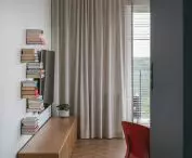 Special shelves have been designed for books