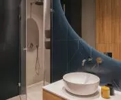 Oval shapes in the bathroom