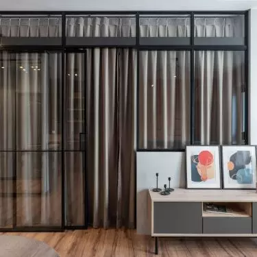 Living room - view of the bedroom space