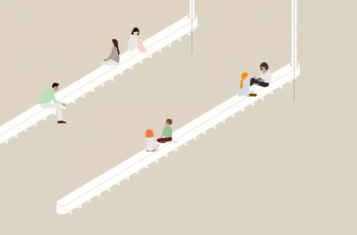 Benches, drawing