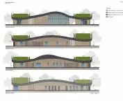 Animal hotel project, exterior elevations