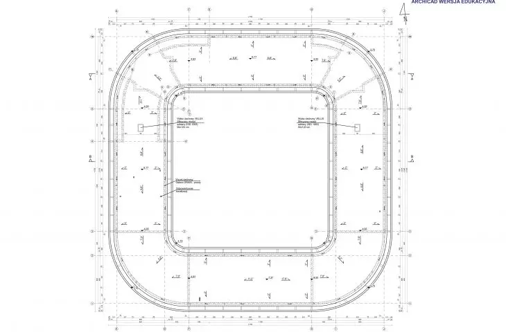 Animal hotel project, roof slope plan