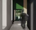 One of the most important factors in determining the functional arrangement was to obtain sufficiently large gaps and fields for wheelchair movement