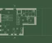 Projekt mieszkania dla osoby poruszającej się na wózku, rzut parteru