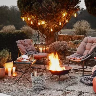 Autumn terrace