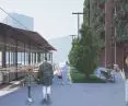 Projekt habitatu we Wrocławiu, pierzeja spacerowa
