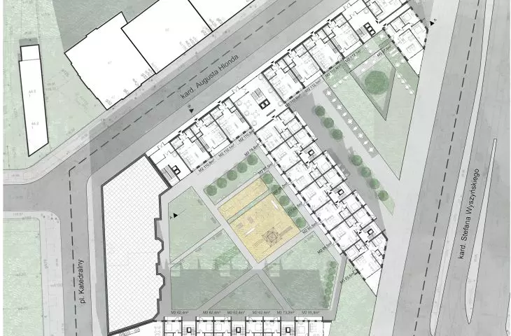 Design of a habitat in Wroclaw, floor plan