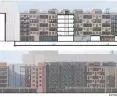 Projekt habitatu we Wrocławiu, przekrój A-A